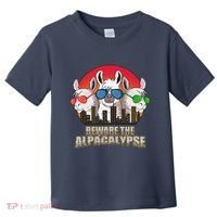 Beware Of Alpacalypse Toddler T-Shirt thumb 0