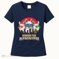 Beware Of Alpacalypse Women's T-Shirt thumb 0