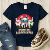 Beware Of Alpacalypse Women's T-Shirt thumb 3