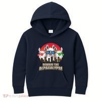 Beware Of Alpacalypse Kids Hoodie thumb 0