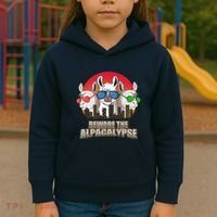 Beware Of Alpacalypse Kids Hoodie thumb 3