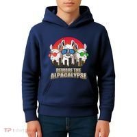 Beware Of Alpacalypse Kids Hoodie thumb 4