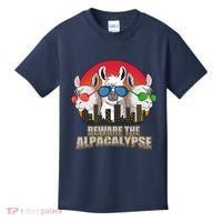 Beware Of Alpacalypse Kids T-Shirt thumb 0