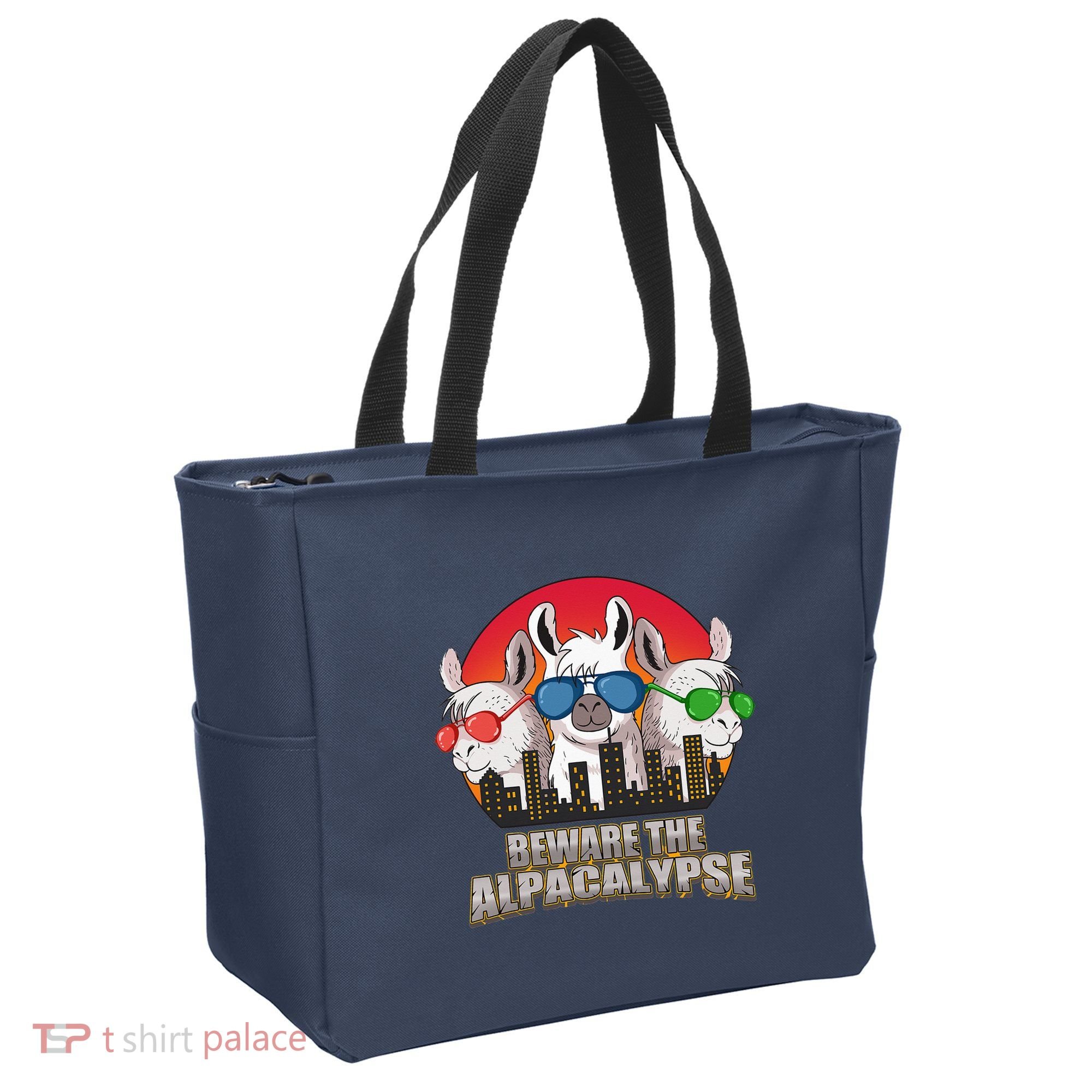 Beware Of Alpacalypse Tote Bag