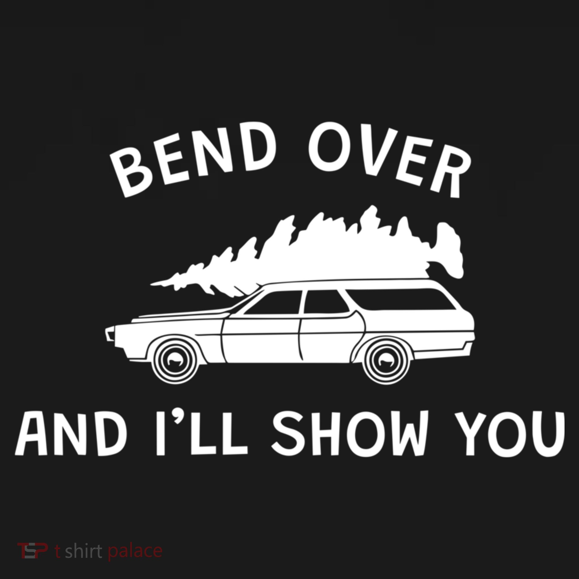 Bend Over And ILl Show You Christmas Couple Matching Family Women's Tank Top