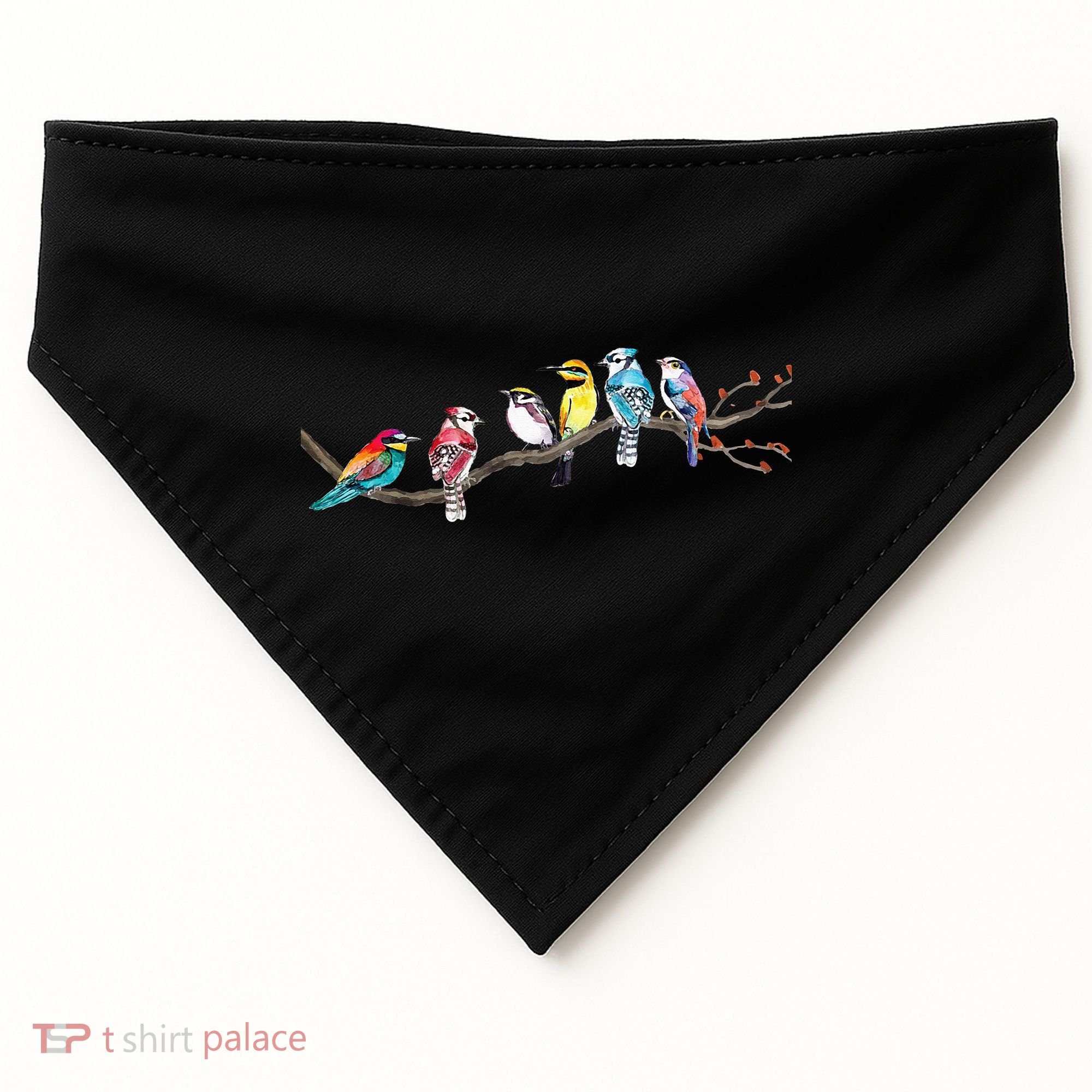 Birds On A Branch Birding Bird Watching Bird Watcher USA-Made Doggie Bandana