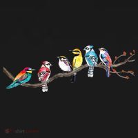 Birds On A Branch Birding Bird Watching Bird Watcher Apron thumb 3
