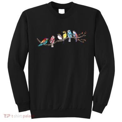 Birds On A Branch Birding Bird Watching Bird Watcher Sweatshirt