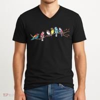Birds On A Branch Birding Bird Watching Bird Watcher V-Neck T-Shirt thumb 2