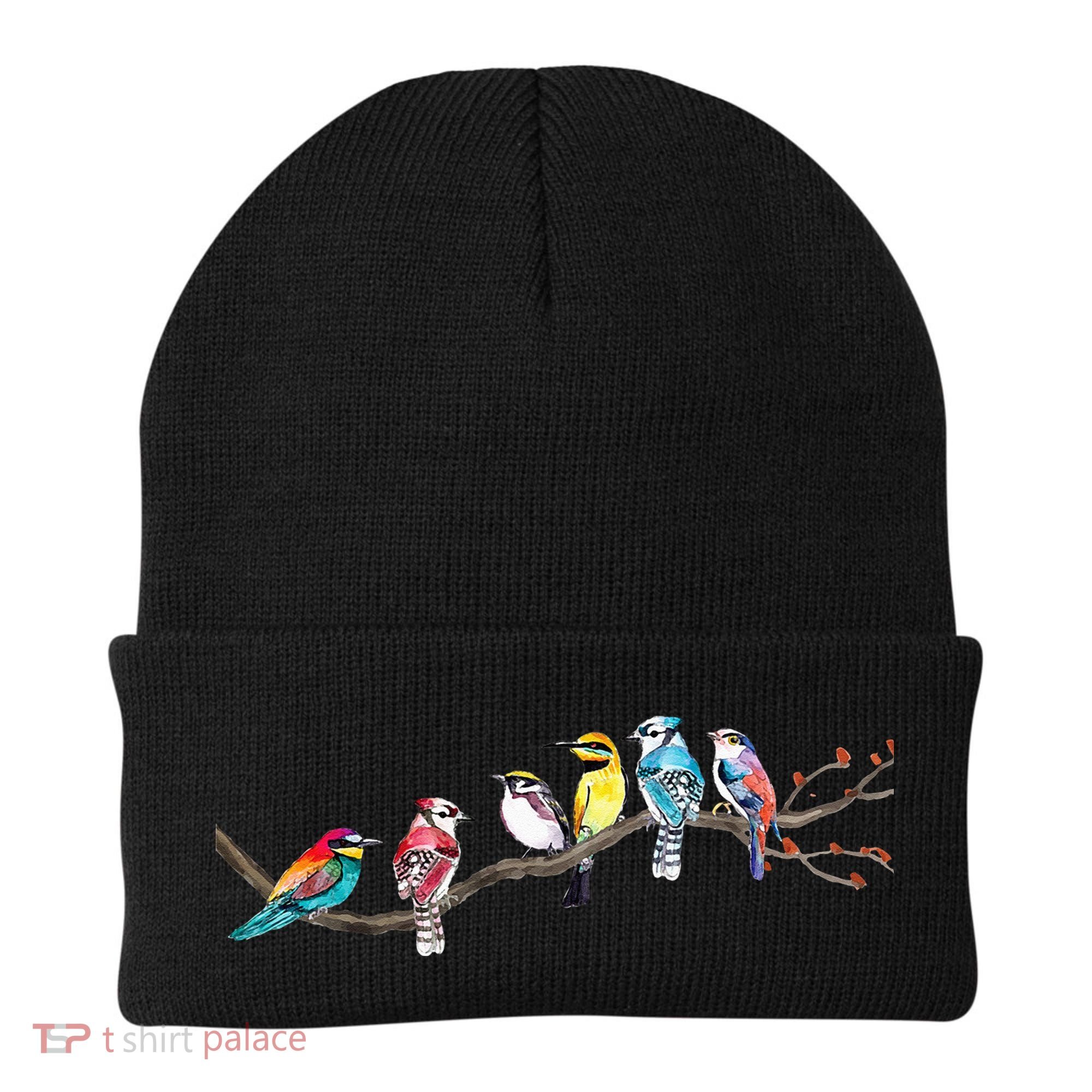 Birds On A Branch Birding Bird Watching Bird Watcher Beanie