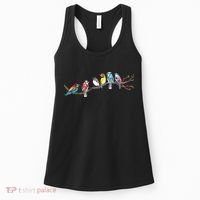 Birds On A Branch Birding Bird Watching Bird Watcher Women's Tank Top thumb 0