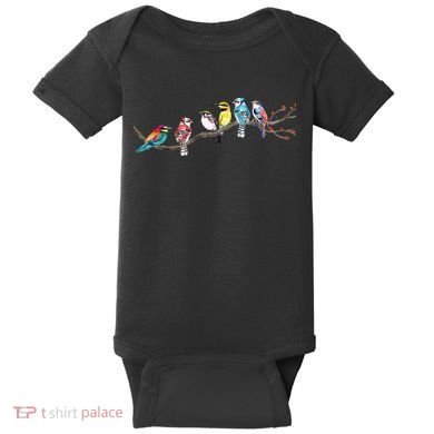 Birds On A Branch Birding Bird Watching Bird Watcher Baby Bodysuit