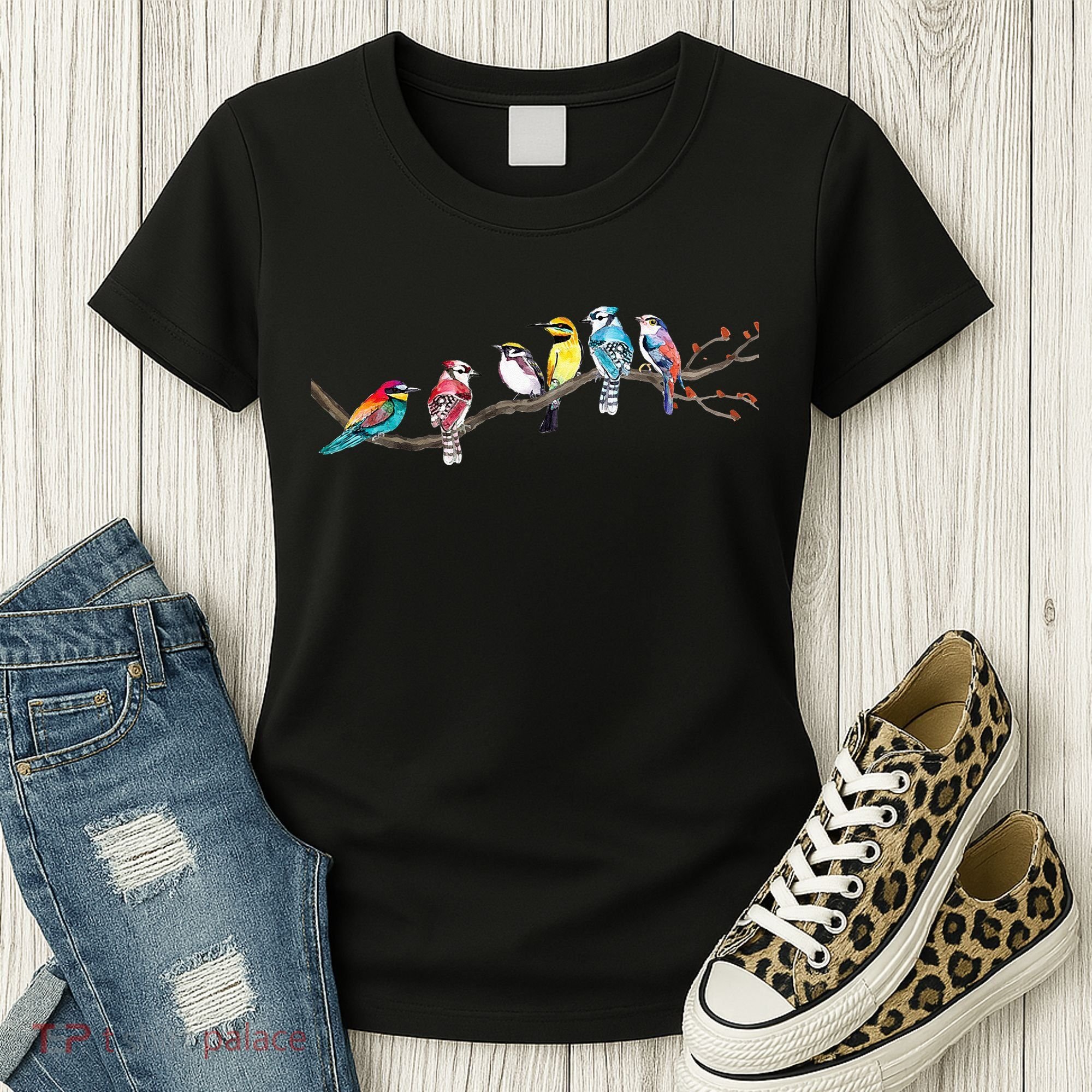 Birds On A Branch Birding Bird Watching Bird Watcher Women's T-Shirt