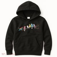 Birds On A Branch Birding Bird Watching Bird Watcher Kids Hoodie thumb 0