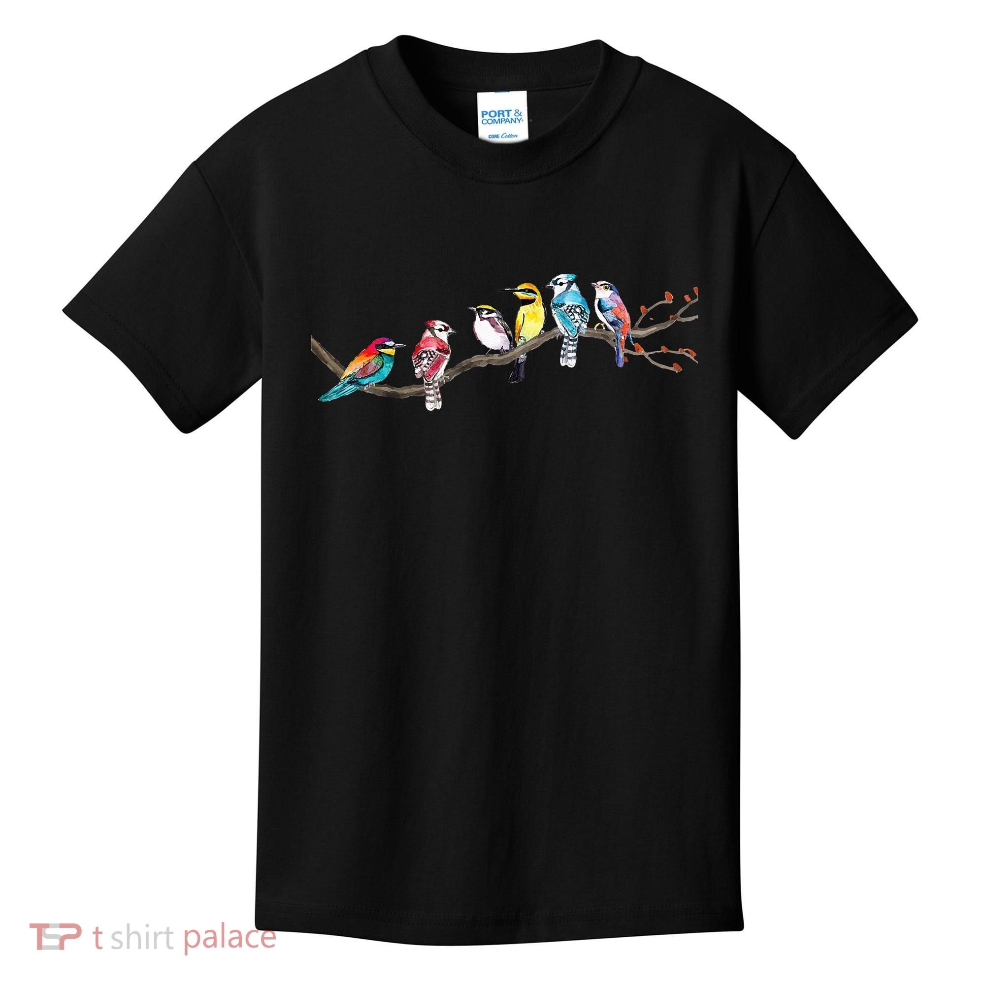 Birds On A Branch Birding Bird Watching Bird Watcher Kids T-Shirt