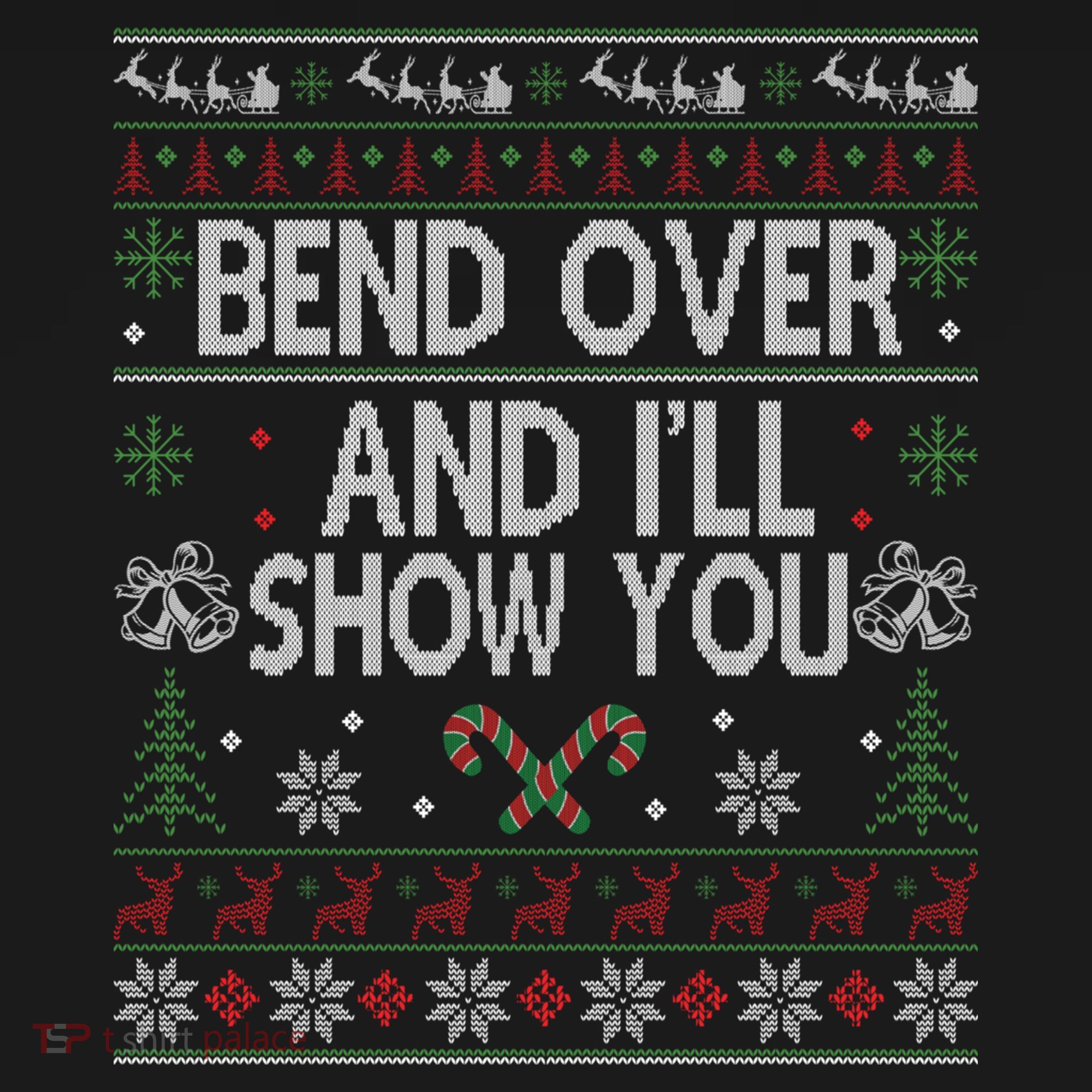 Bend Over And I'll Show You Ugly Christmas Gift Bucket Hat
