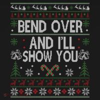 Bend Over And I'll Show You Ugly Christmas Gift Women's Hoodie thumb 2