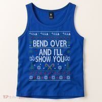Bend Over And I'll Show You Ugly Christmas Gift Tank Top thumb 2