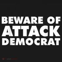 Beware Of Attack Democrat USA-Made Doggie Bandana thumb 2
