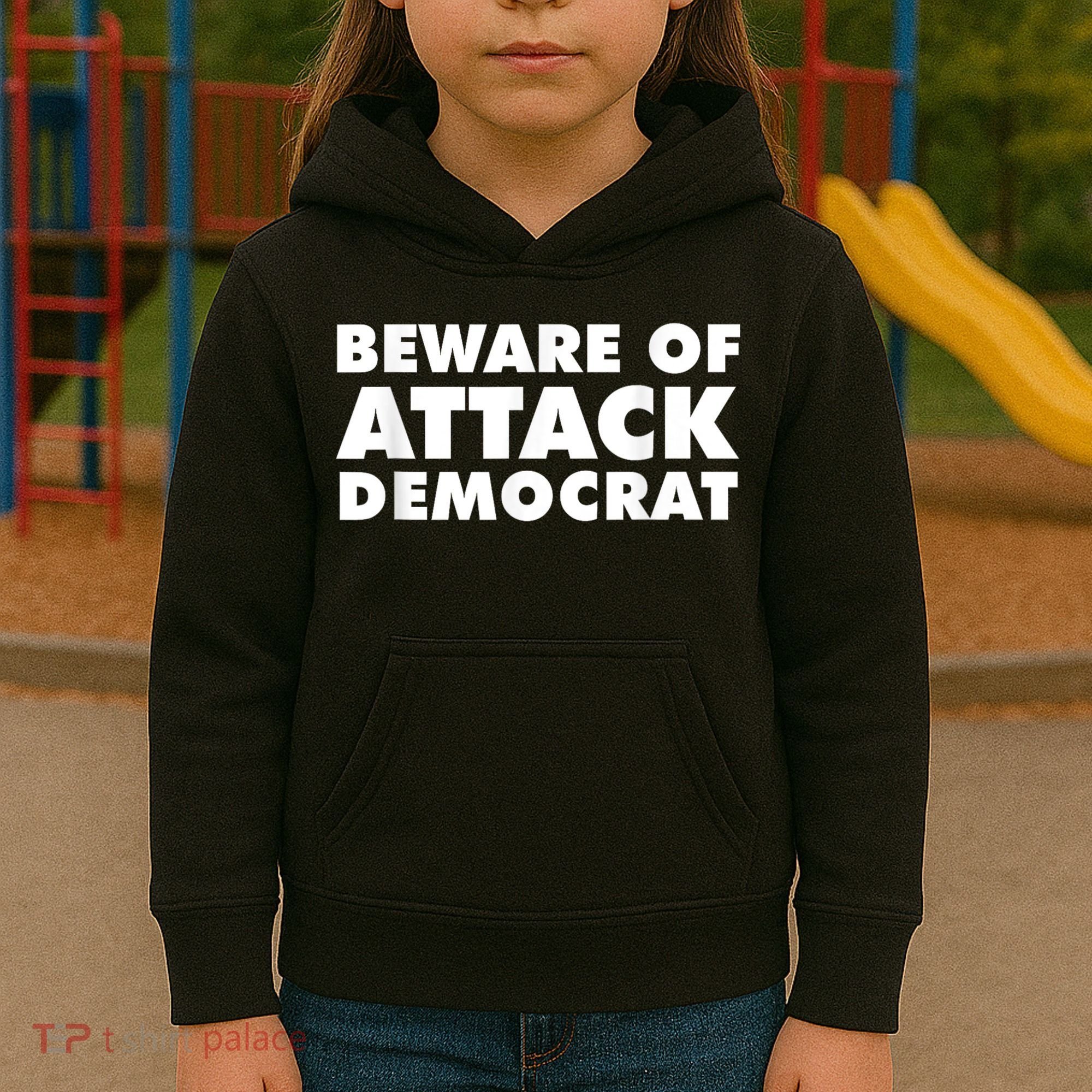 Beware Of Attack Democrat Kids Hoodie