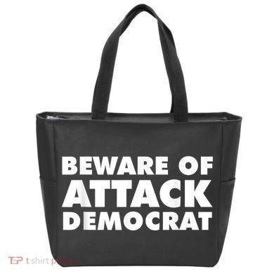 Beware Of Attack Democrat Tote Bag