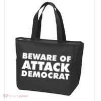 Beware Of Attack Democrat Tote Bag thumb 3