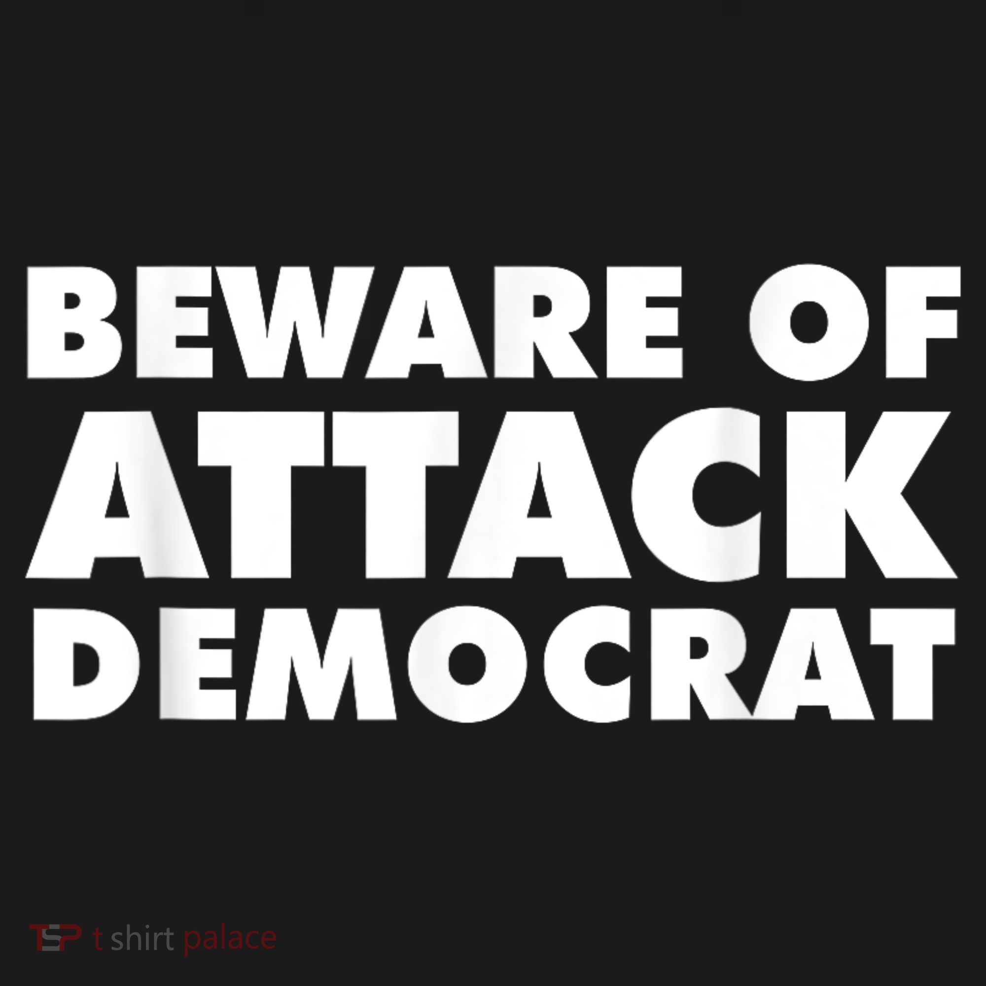Beware Of Attack Democrat Tote Bag