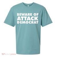 Beware Of Attack Democrat Sueded Cloud Jersey T-Shirt thumb 0