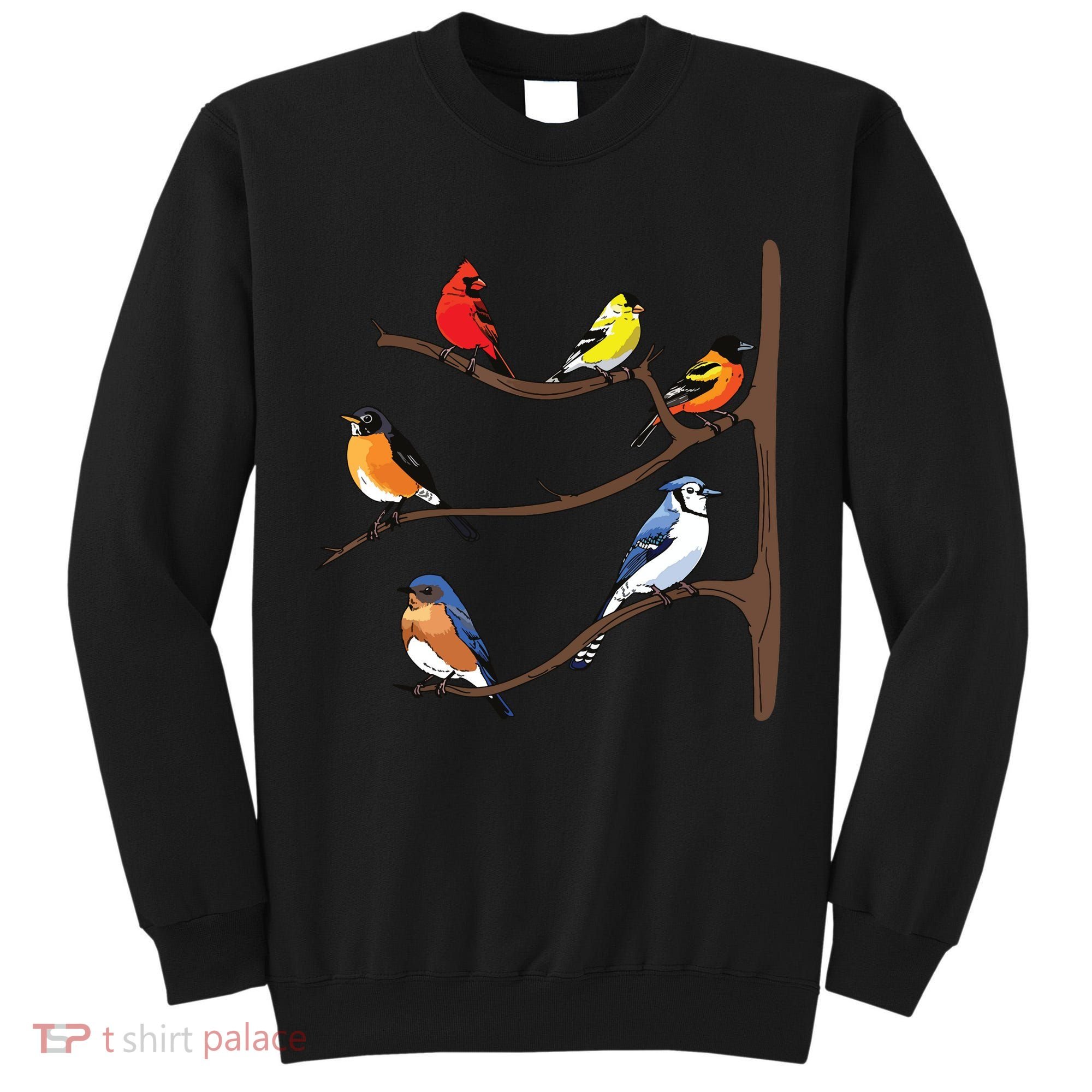 Birds On A Branch Birding Birdwatching Birder Bird Watcher Tall Sweatshirt