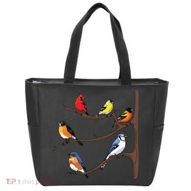 Birds On A Branch Birding Birdwatching Birder Bird Watcher Tote Bag