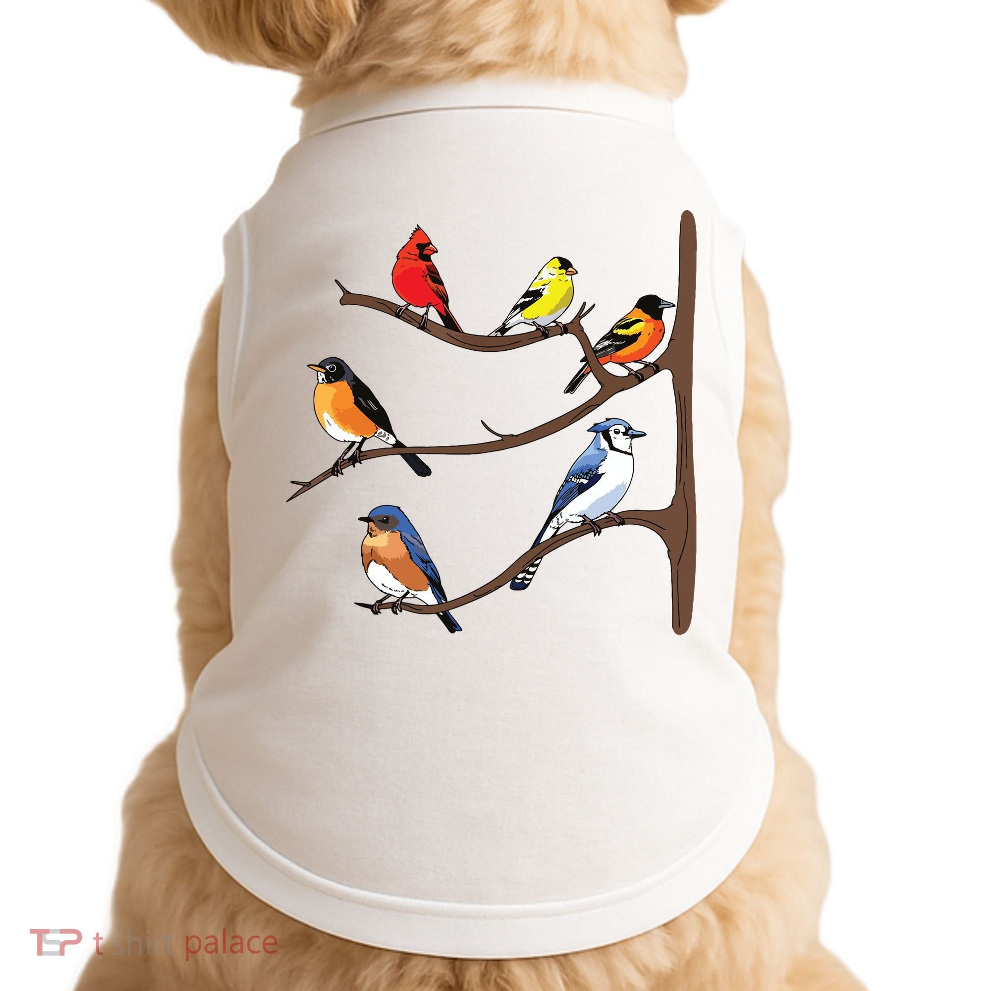 Birds On A Branch Birding Birdwatching Birder Bird Watcher Doggie Tank