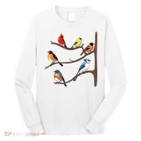 Birds On A Branch Birding Birdwatching Birder Bird Watcher Long Sleeve Shirt thumb 0