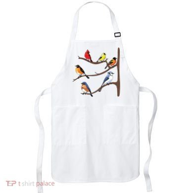 Birds On A Branch Birding Birdwatching Birder Bird Watcher Apron