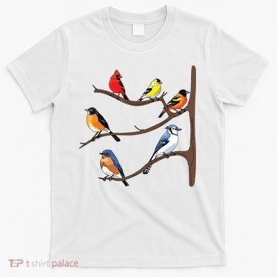 Birds On A Branch Birding Birdwatching Birder Bird Watcher T-Shirt