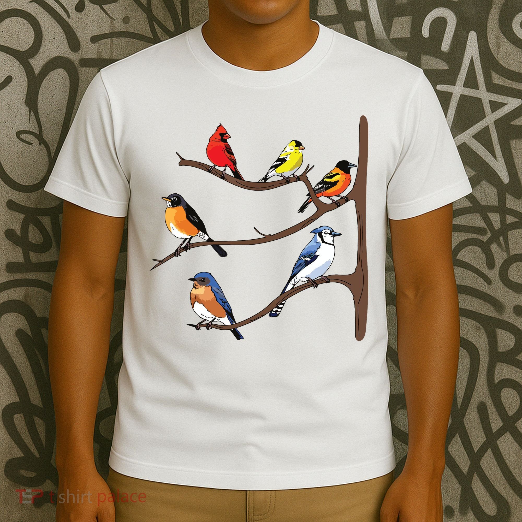 Birds On A Branch Birding Birdwatching Birder Bird Watcher T-Shirt