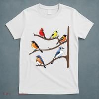 Birds On A Branch Birding Birdwatching Birder Bird Watcher T-Shirt thumb 5