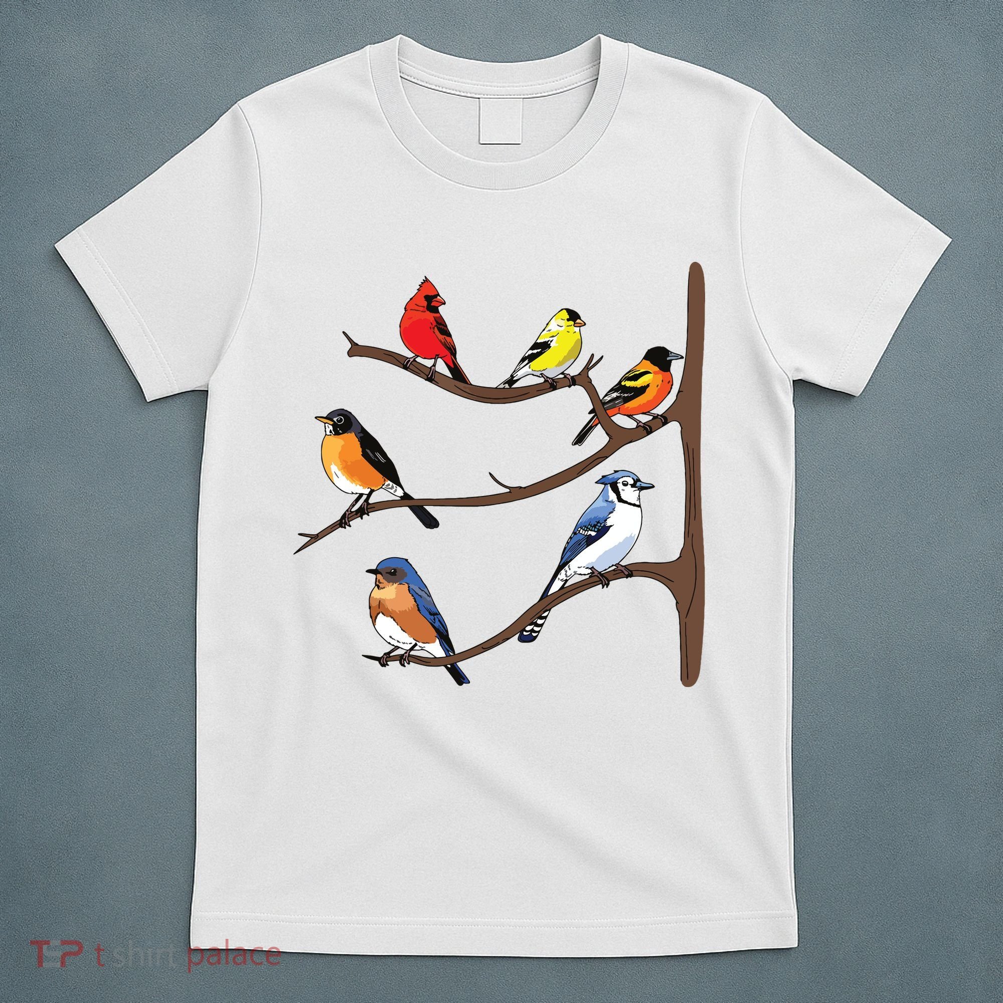 Birds On A Branch Birding Birdwatching Birder Bird Watcher T-Shirt