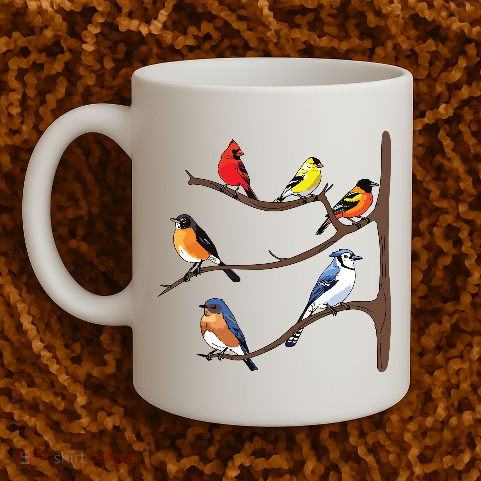 Birds On A Branch Birding Birdwatching Birder Bird Watcher Coffee Mug