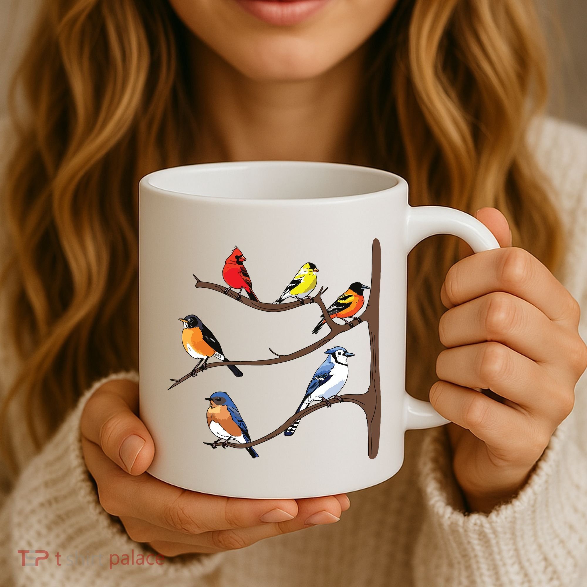 Birds On A Branch Birding Birdwatching Birder Bird Watcher Coffee Mug
