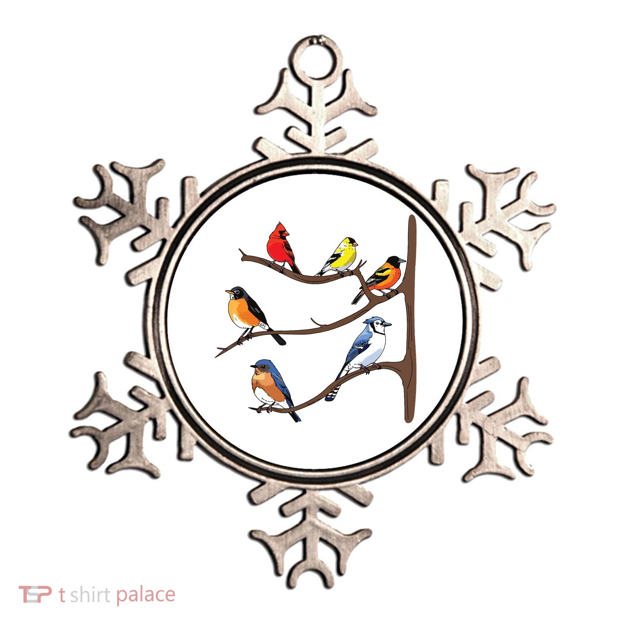 Birds On A Branch Birding Birdwatching Birder Bird Watcher Ornament