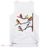 Birds On A Branch Birding Birdwatching Birder Bird Watcher Tank Top thumb 0