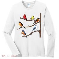Birds On A Branch Birding Birdwatching Birder Bird Watcher Women's Long Sleeve Shirt thumb 0