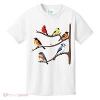 Birds On A Branch Birding Birdwatching Birder Bird Watcher Kids T-Shirt thumb 0