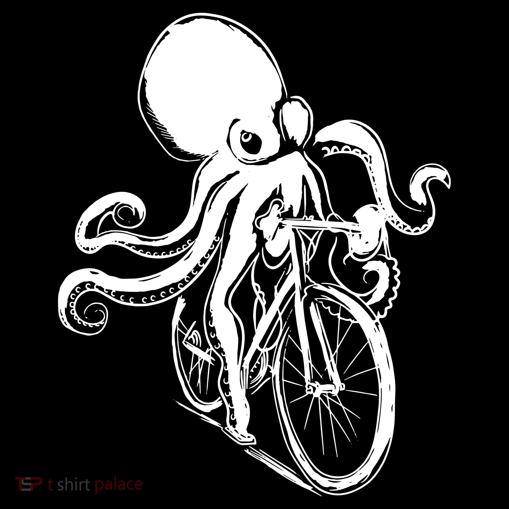 Bicycle Octopus Art Cyclist Ornament