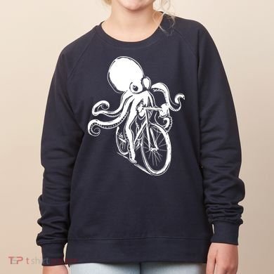 Bicycle Octopus Art Cyclist Women's Sweatshirt