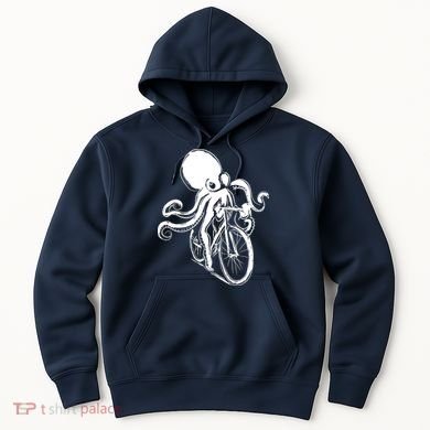 Bicycle Octopus Art Cyclist Hoodie