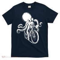 Bicycle Octopus Art Cyclist T-Shirt thumb 0