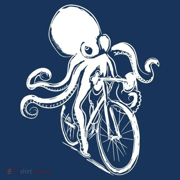 Bicycle Octopus Art Cyclist Bucket Hat