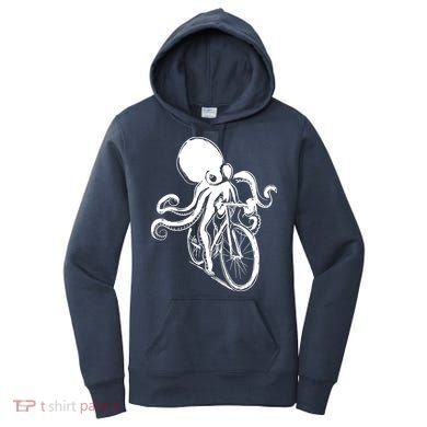 Bicycle Octopus Art Cyclist Women's Hoodie