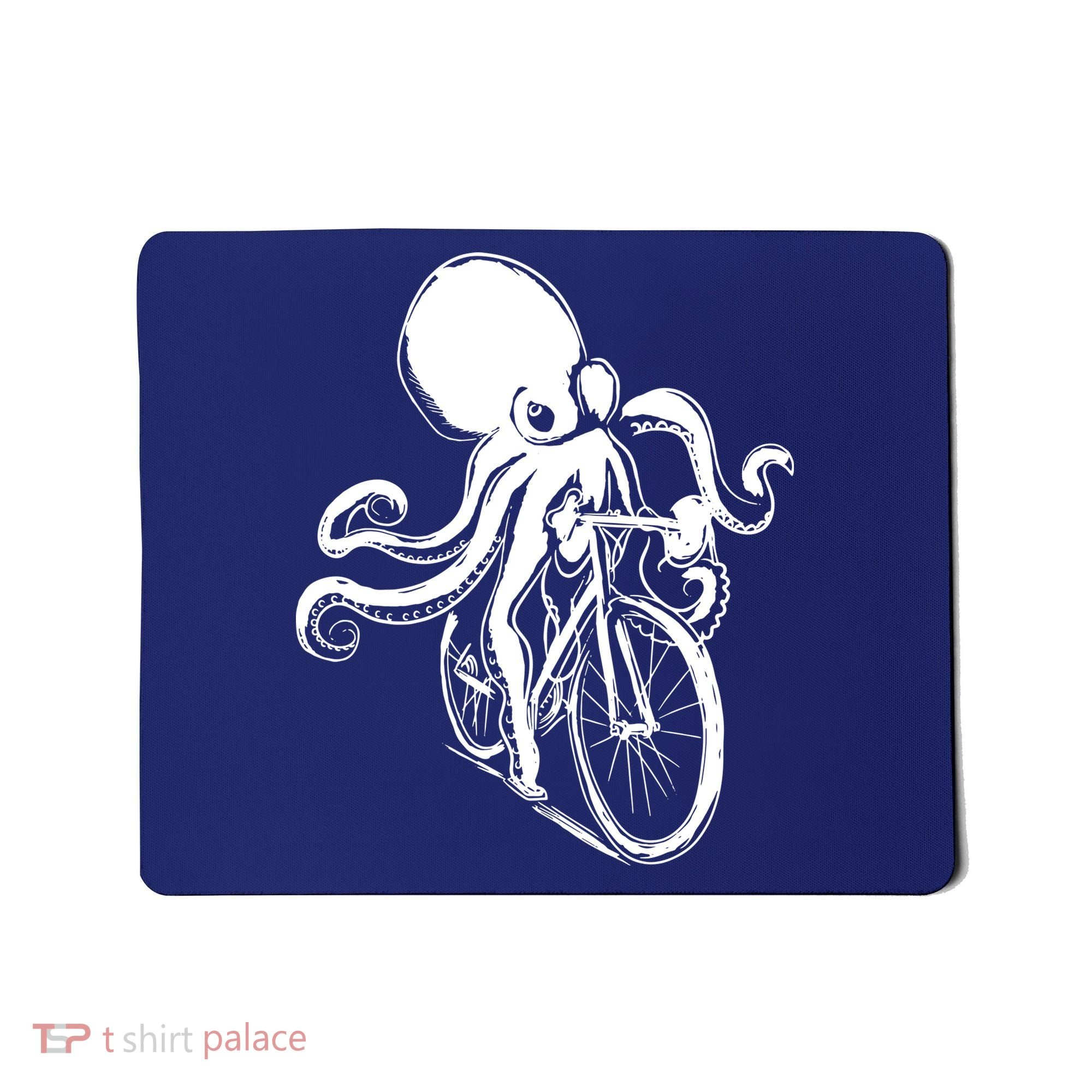 Bicycle Octopus Art Cyclist Mousepad
